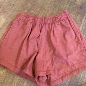 NEW! Los Angeles Apparel Women's Casual Shorts in Rust